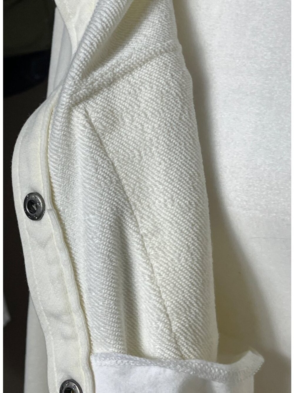 Johnny Was Calme Jacket Funnel Neck Ivory Elevated Athleisure Lux Preppy Women M - Picture 7 of 10